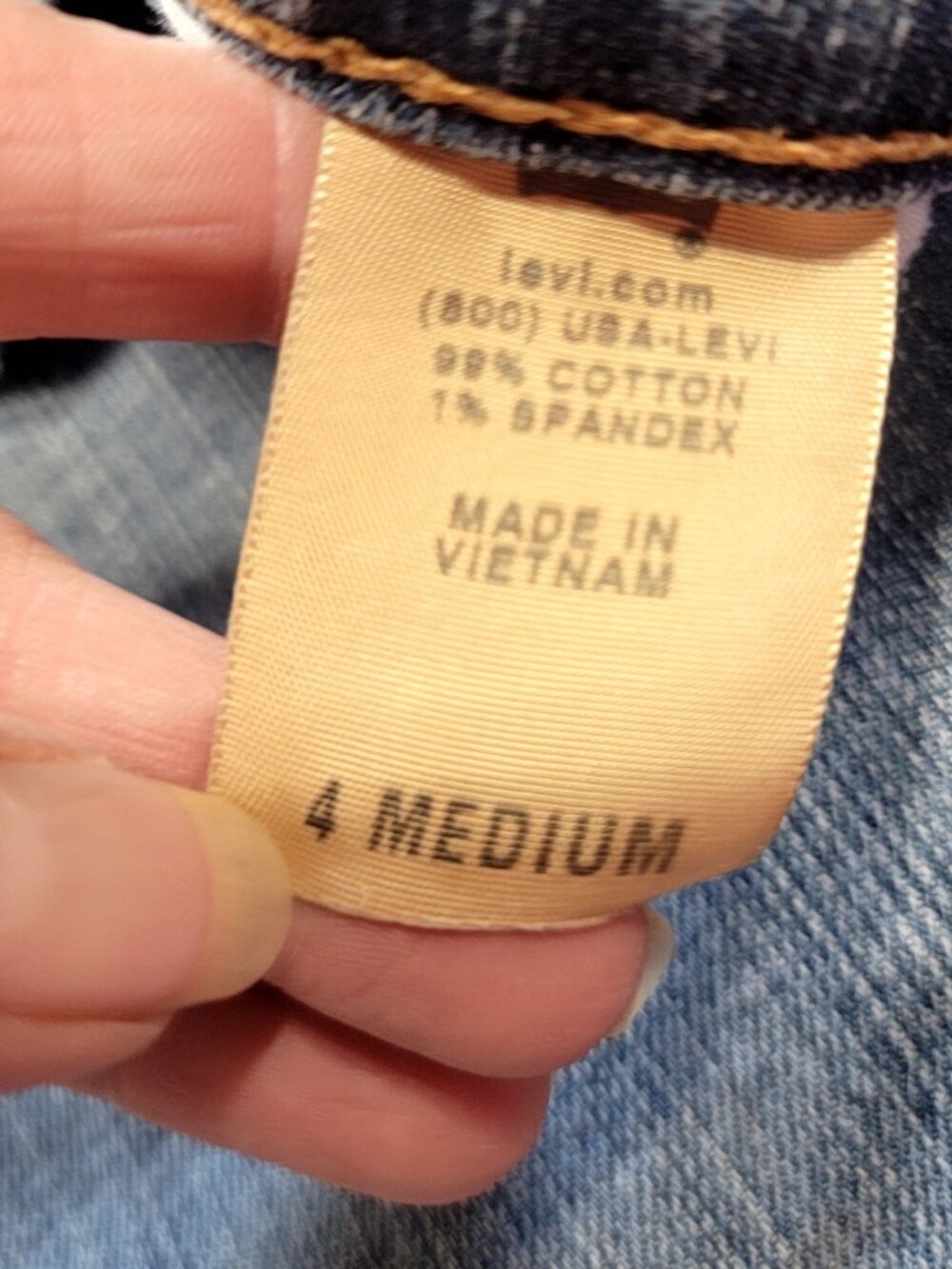 Levi's Size 4 Bootcut 515 Denim Blue Jeans - Picture 12 of 15